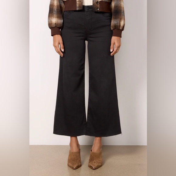 Kut from the Kloth Meg Black Wide-Leg Jeans Women’s Size 12 - Picture 5 of 6